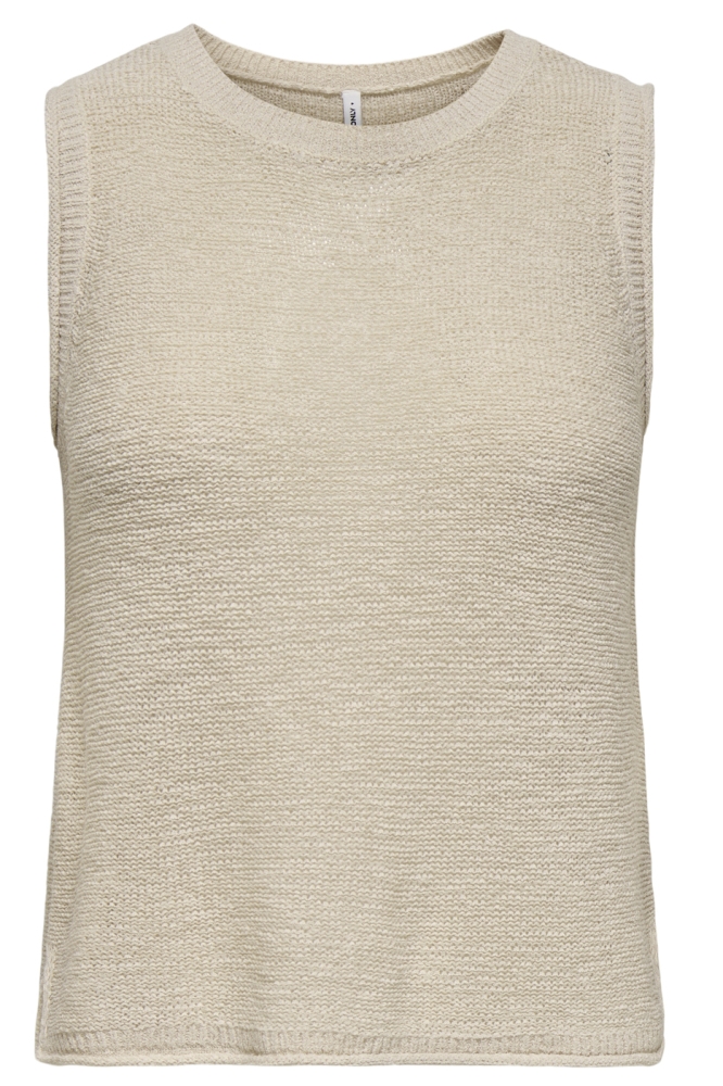 ONLSUNNY O-NECK TANK TOP KNT NOOS 15350925 Pumice Stone
